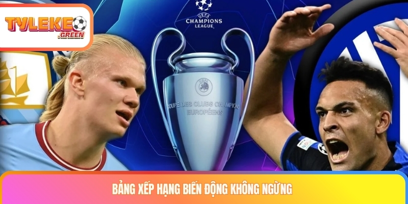 Bảng xếp hạng biến động không ngừng